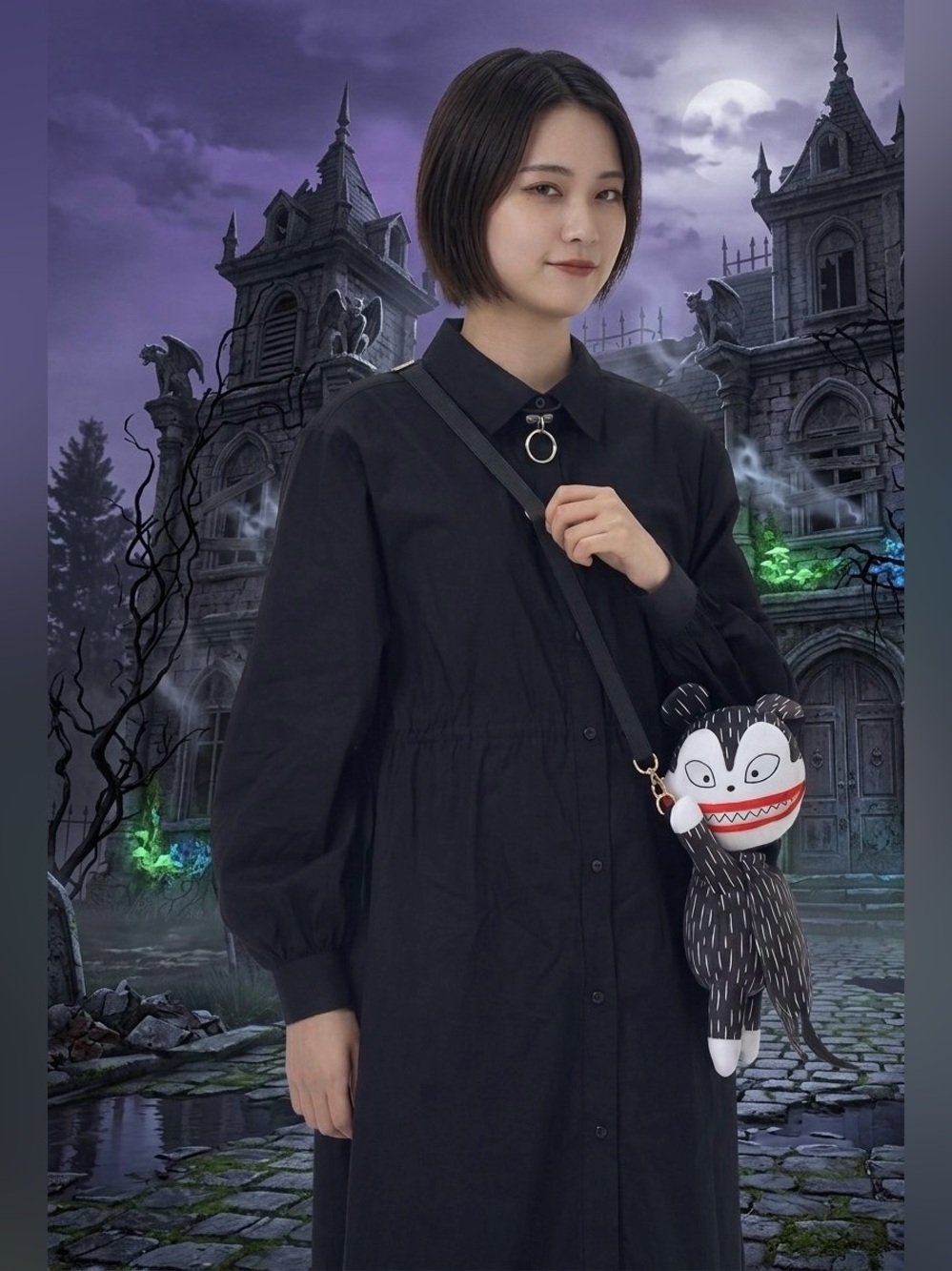 Japan Disney Vampire Teddy Multi-Pouch